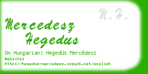 mercedesz hegedus business card
