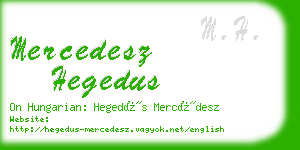 mercedesz hegedus business card